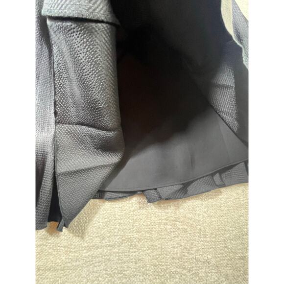 Cache Womens Size 2 Black A-Line Pleated Knee Length Skirt Classic Career Party - Picture 6 of 9